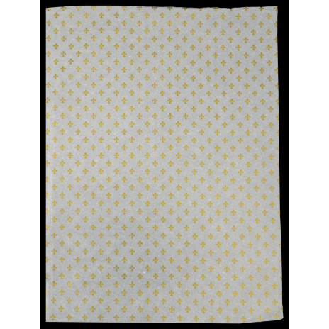 White & Gold Mini Fleur De Lis Tissue Sheets (Pack of 10)