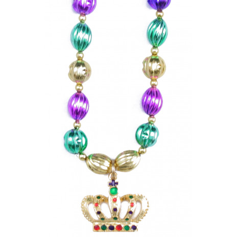 Metal Crown Hand-Strung Necklace