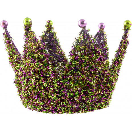 Mardi Gras Tinsel Crown Decoration
