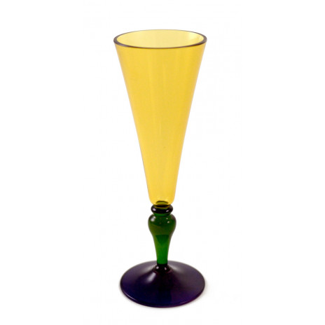 Acrylic Mardi Gras Champagne Flute