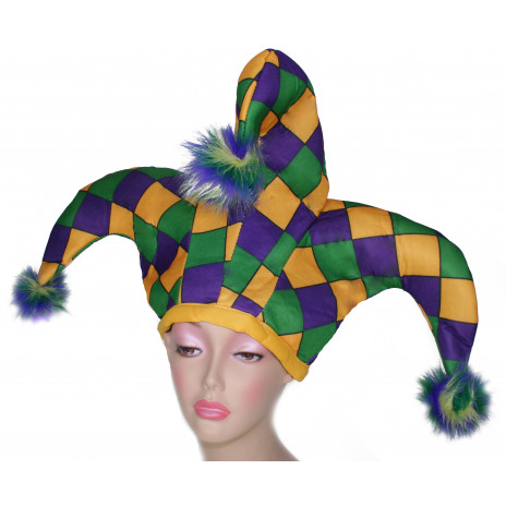 Harlequin 3-Point Jester Hat