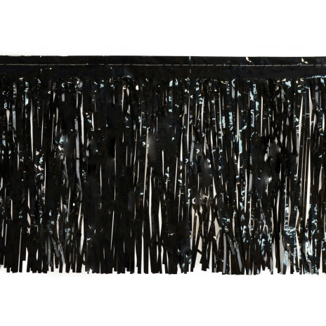 2-Ply Fringe Drape: Black (10' x 15")