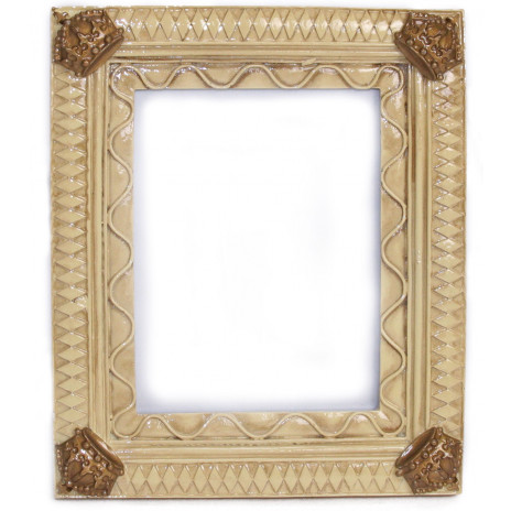 Harlequin Crown Frame: Ivory