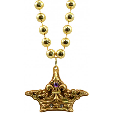 Deluxe Flashing Crown Necklace