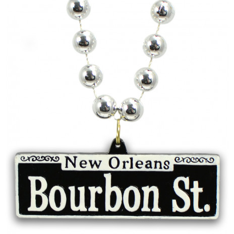Bourbon Street Sign Necklace