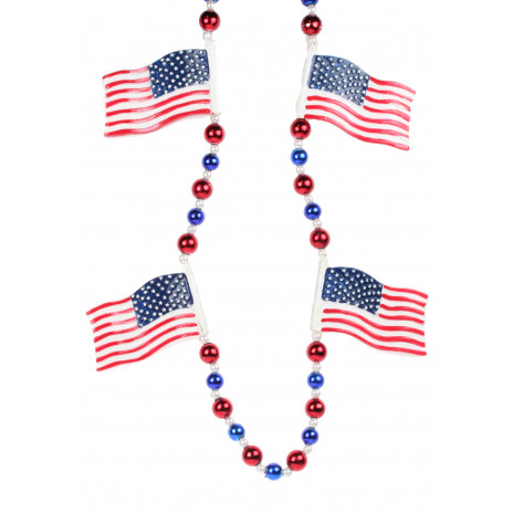 American Flags Necklace