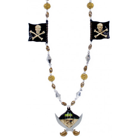 Pirate & Skull Flags Necklace