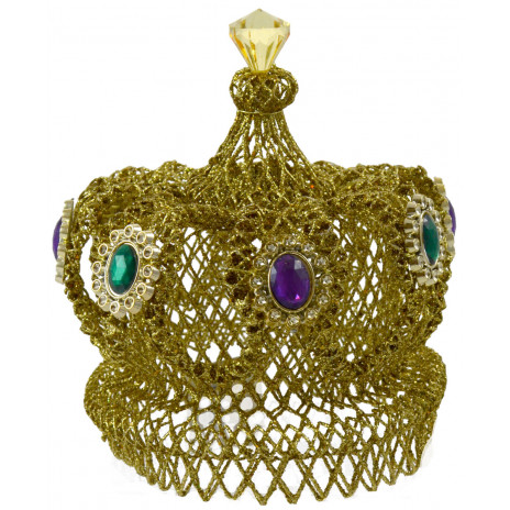 Gold Wire Mesh Crown Decoration