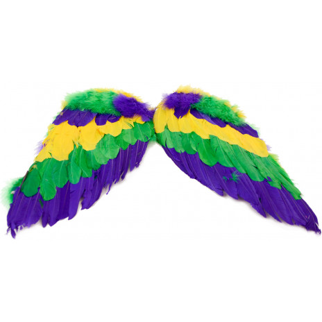 Mardi Gras Feather Wings