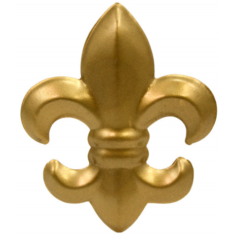 Fleur De Lis Gold Candle Pin: 4"