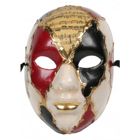 Musicians Face Mask: Red & Black