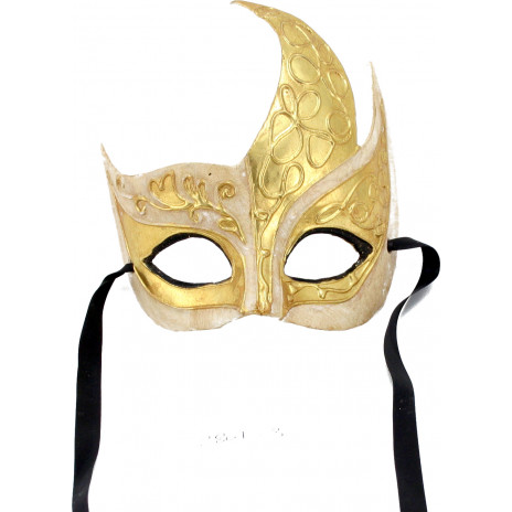 Venetian Flame Mask: Gold