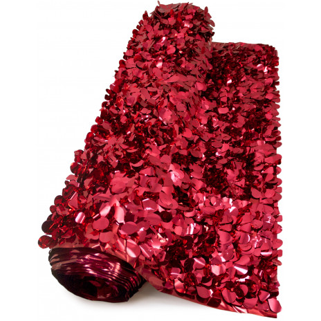 Floral Sheeting Petal Paper: Metallic Red (10 Yards)