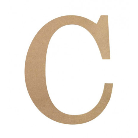 10" Decorative Wood Letter: C
