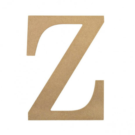 10" Decorative Wood Letter: Z