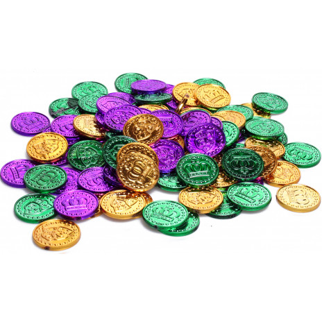 Bulk Plastic Mardi Gras Coins