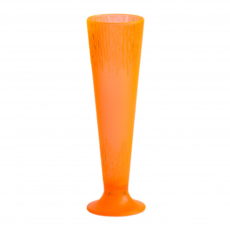 16 oz. Plastic Pilsner Glass: Orange