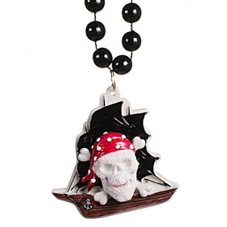 Skull Pirate & Boat Necklace