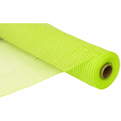 21" Poly Deco Mesh: Vertical Line Apple Green
