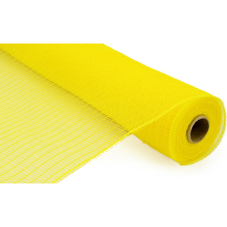 21" Poly Deco Mesh: Matte Yellow Foil