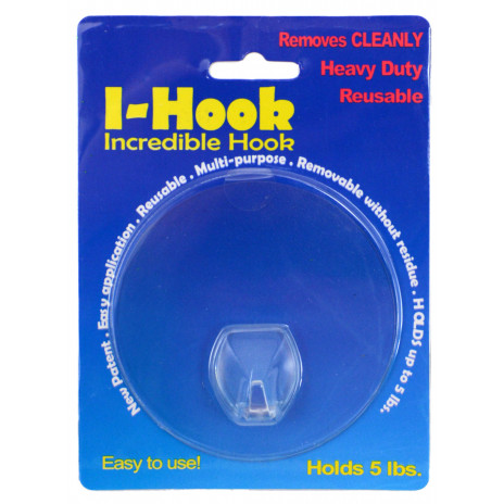 Incredible Clear Wall Hook: 4" Round