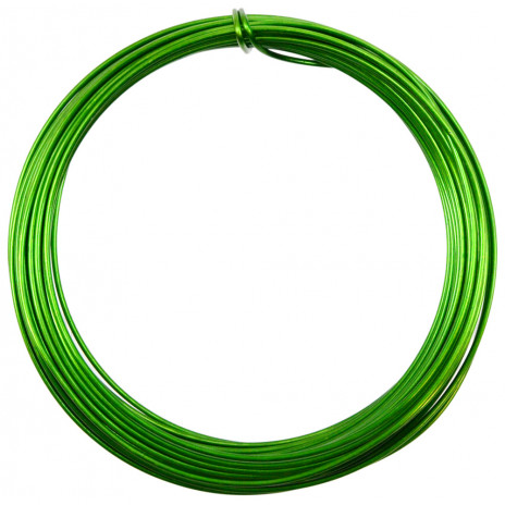 Aluminum Craft Wire 2MM: Apple Green (13 Yards)