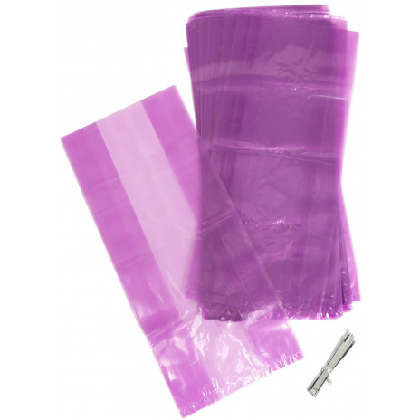 Cello Treat Bags: Purple (36)