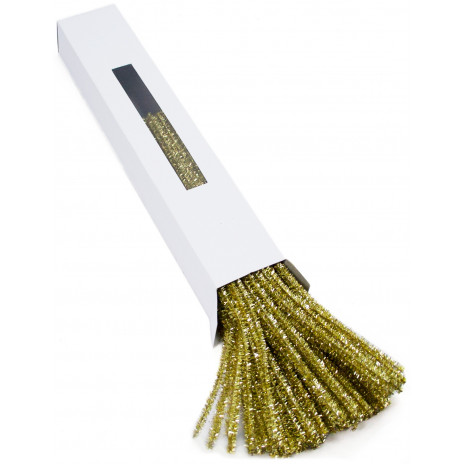 Pipe Cleaner Stems: Tinsel Gold (100)