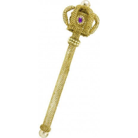 20" Gold Wire Crown Scepter
