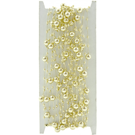 Beaded Wire Garland (10 Yards): Gold