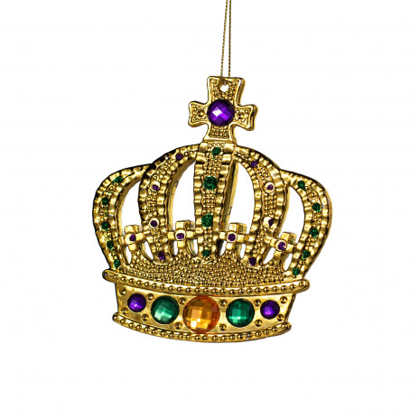 4.5" Greek Cross Crown Ornament