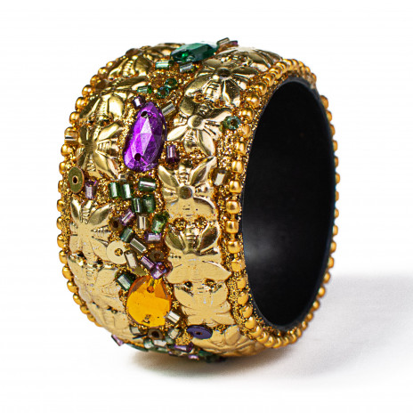 Gold & Beads Napkin Ring