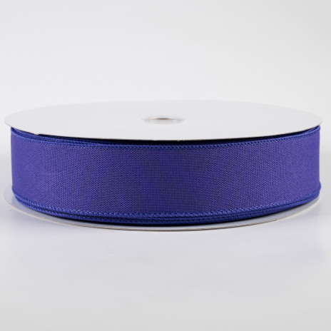 1.5" Value Faux Burlap Ribbon: Purple (50 Yards)