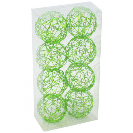 1.5" Wire Balls: Lime Green (8)
