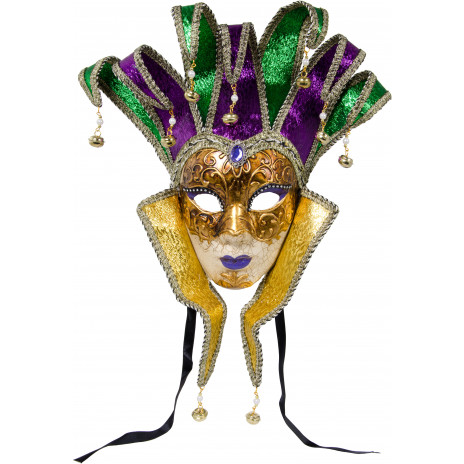 Venetian Mardi Gras Princess Jester Maske