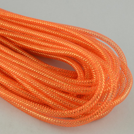Deco Flex Tubing Ribbon: Metallic Orange (30 Yards)