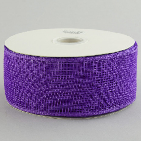 2.5" Poly Deco Mesh Ribbon: Purple