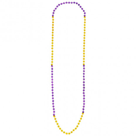 8mm Beads 48" Purple & Gold Sections