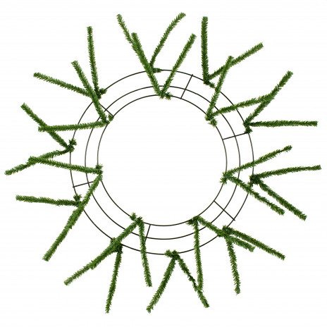 15-24" Tinsel Work Wreath Form: Green
