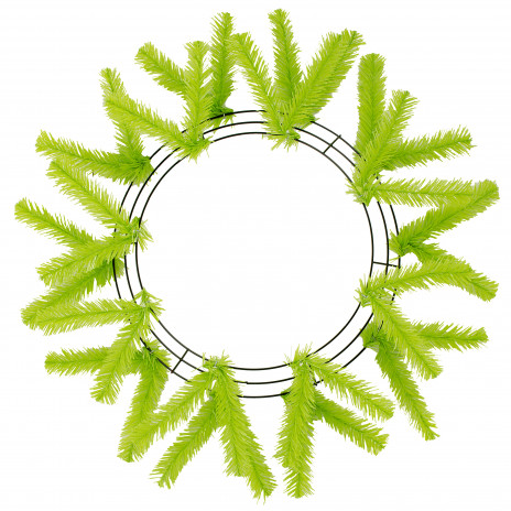15-24" Work Wreath Form: Fresh Green