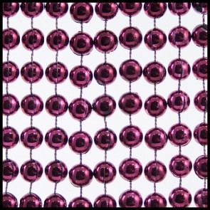 10mm Beads 33" Metallic Burgundy