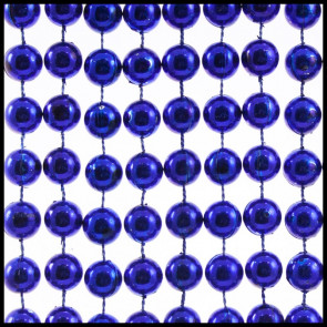 10mm Beads 33" Metallic Blue