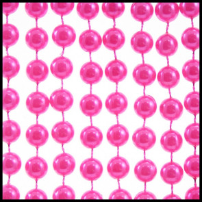 10mm Beads 42" Pearl Hot Pink
