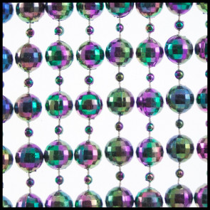 12mm Disco Beads 42" AB Black