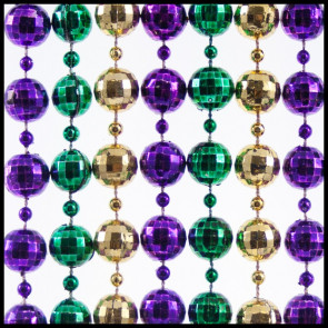 12mm Disco Beads 42" Metallic PGG
