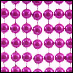 12mm Beads 60" Metallic Hot Pink