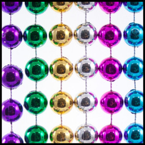 14mm Beads 42" Metallic 6-Color