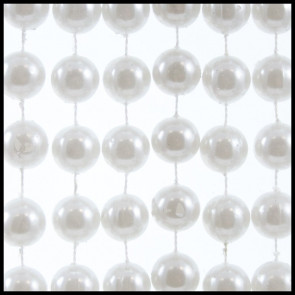 14mm Beads 42" Pearl White