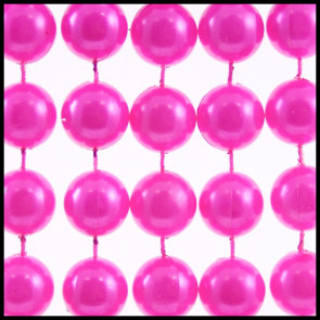 18mm Beads 48" Pearl Hot Pink