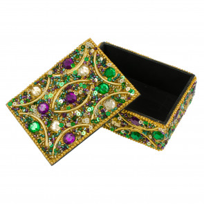 Jeweled Mardi Gras Box (4 x 3)
